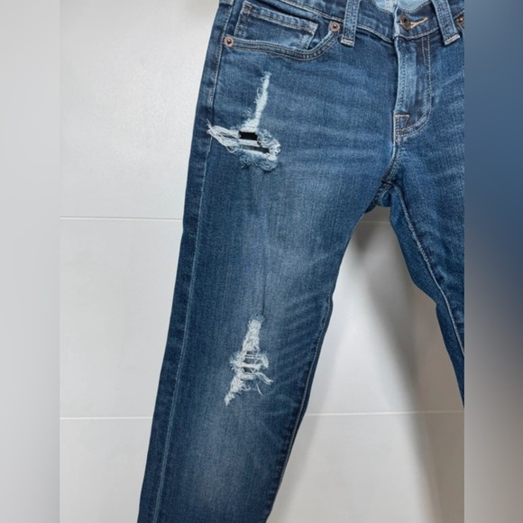 Lucky Brand Sienna Slim Boyfriend Distressed Jeans Low Rise Size 00/24 - Picture 3 of 8
